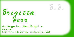 brigitta herr business card